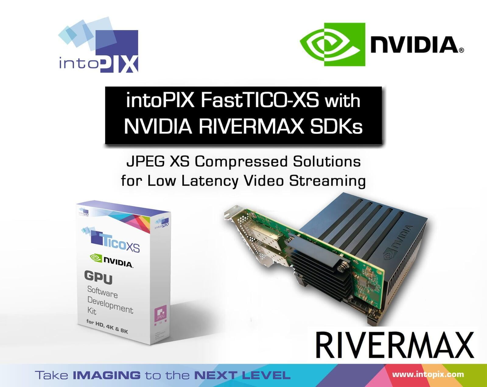 intoPIXは、NVIDIA GPUで低遅延ビデオストリーミング用のJPEG XS圧縮ソルーションを提供。